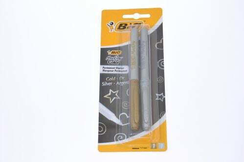 BIC Μαρκαδόροι Gold Silver 1mm Σετ 2τμχ