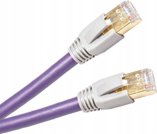 Melodika F/UTP Cat.6e Ethernet Network Cable 12m Purple
