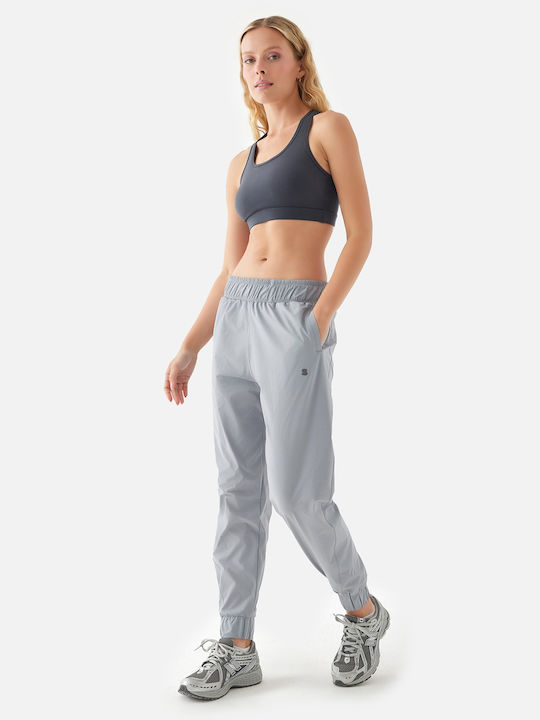 Superstacy Hohe Taille Damen-Sweatpants Jogger Gray