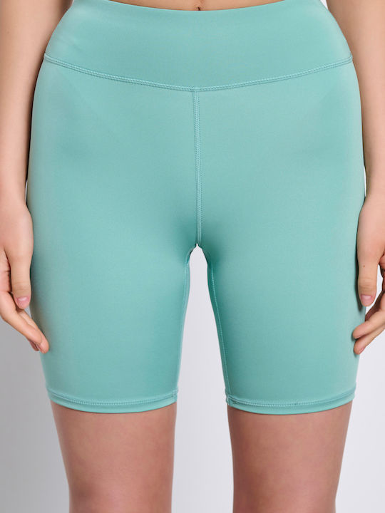 BodyTalk Women's Bike Training Legging High Waisted Turquoise