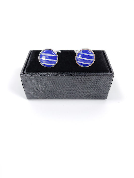 Federico Metallic Cufflinks Blue