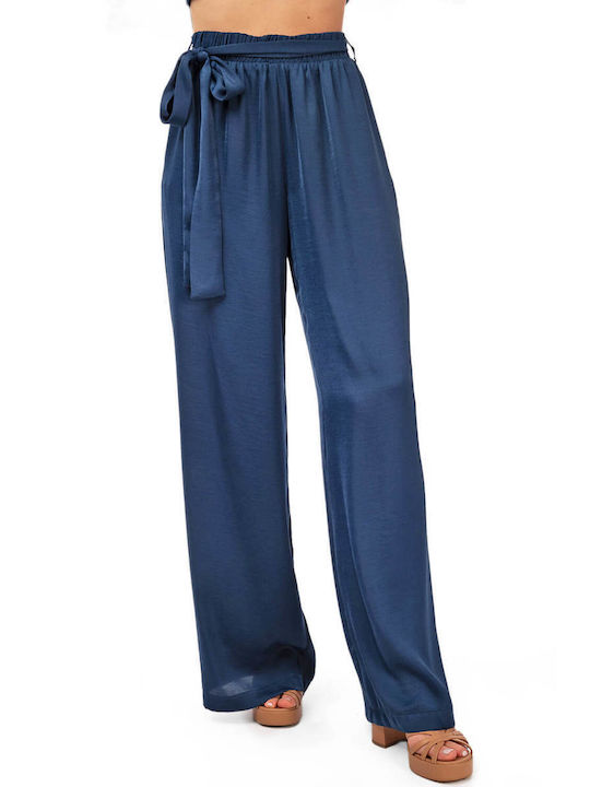 Moutaki Women's Fabric Trousers Navy