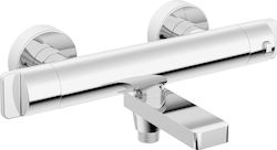 Deante Mixing Bathtub Shower Faucet Thermostatic Silver