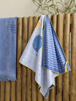 Nima Kids Beach Towel Blue 140x70cm