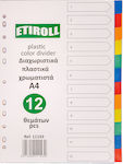 Etiroll Separatoare Plastic pentru Documente A4