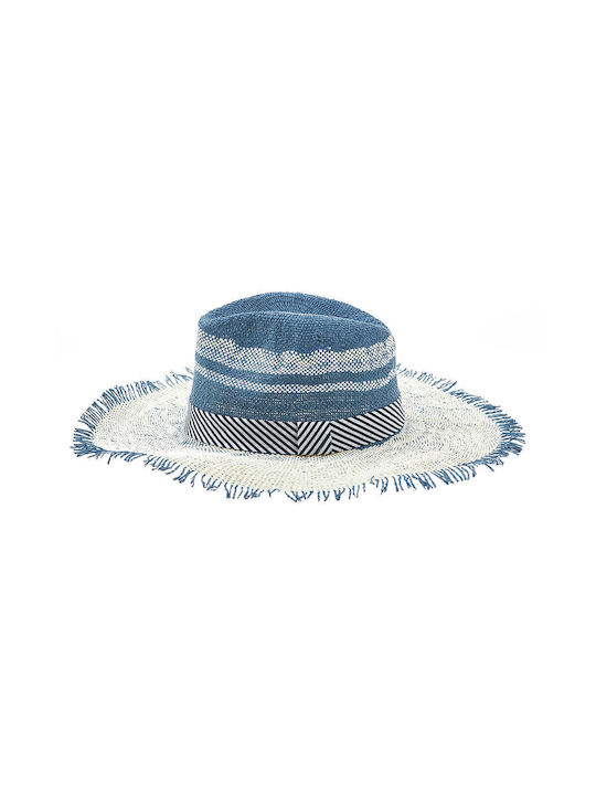 Verde Wicker Women's Hat Blue