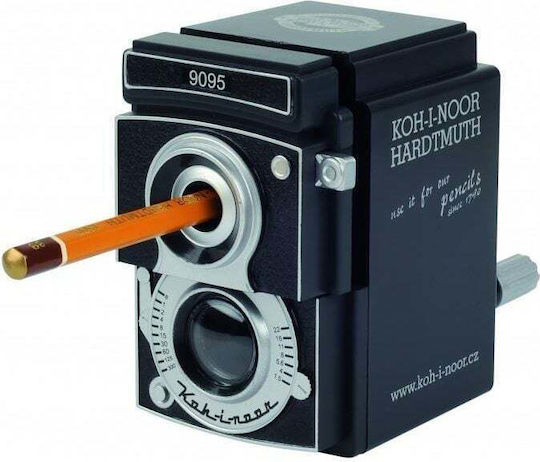Koh-I-Noor Πλαστική Διπλή Ξύστρα Μαύρη