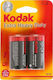 Kodak Extra Heavy Duty Alkaline Batteries C 1.5V 2pcs