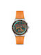 Swatch Tangerine Tiger Ρολόι Χρονογράφος Solar με Πορτοκαλί Καουτσούκ Λουράκι