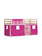 Pat pentru Copii Loft Bed Single Roz pentru Saltea 80x200cm