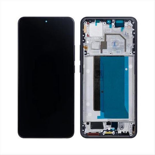 Xiaomi Οθόνη mit Touch-Mechanismus und Rahmen für XIAOMI 13T, 13T PRO, REDMI K60 ULTRA (Schwarz)