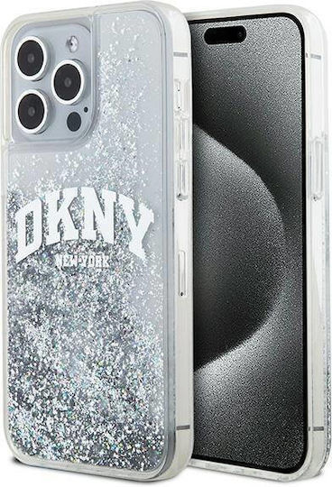 DKNY Liquid Back Cover Plastic / Silicon Alb (iPhone 15 Pro)