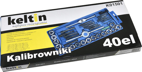 Keltin Tap & Die Sets Steel 1/8NPT27mm 40pcs
