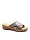 Women's Flat Sandals Anatomic in Gray Color