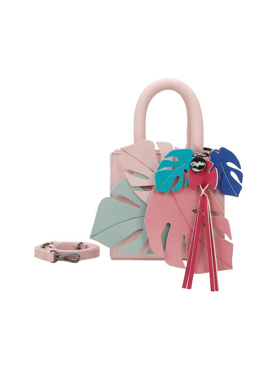 Leder Damentasche Umhängetasche Rosa