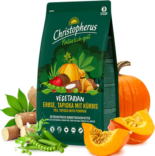 Christopherus 8kg Dry Food for Adult Dogs with Pumpkin, Vegetables and Apple