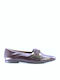 Leather Ballerinas Burgundy