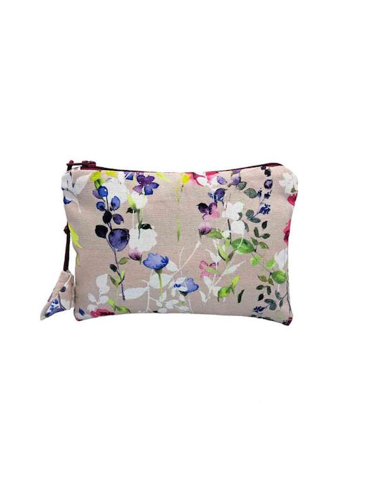 Handmade "Sand Floral" Cosmetic Bag - Size 18 X 13cm