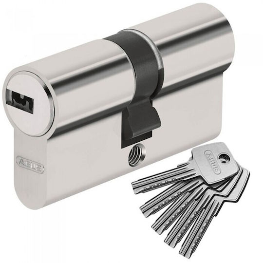Abus Lock Cylinder Security 62mm (28-34) with 5 Keys Silver