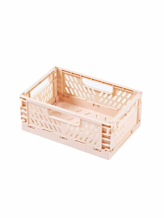 Storage Basket Plastic Pink 22x15x8.5cm 1pcs