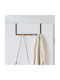 Zeller Door Hook 5 Slots Metallic 37.5x9x18cm