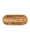 vidaXL Oval Table Surface made of Solid Wood Mango 100x40x2.5cm 370104 1pcs