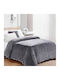 Dimcol Κουβέρτα Fleece Υπέρδιπλη 220x240εκ. Grey
