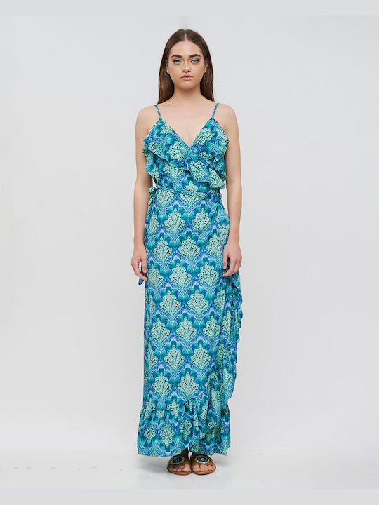 Ble Resort Collection Φόρεμα Κρουαζέ Μπλε