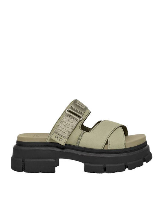 UGG Ashton Slide Γυναικεία Σανδάλια Πράσινα
