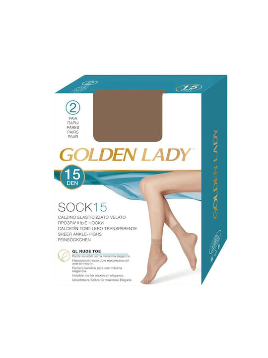 Golden Lady Women's Socks 15 Den Beige