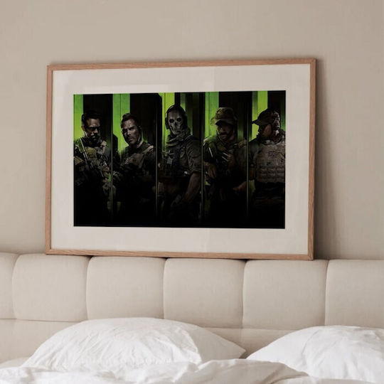 Walls Call Of Duty Modern Warfare 2 Frame Wooden white frame 70x50cm