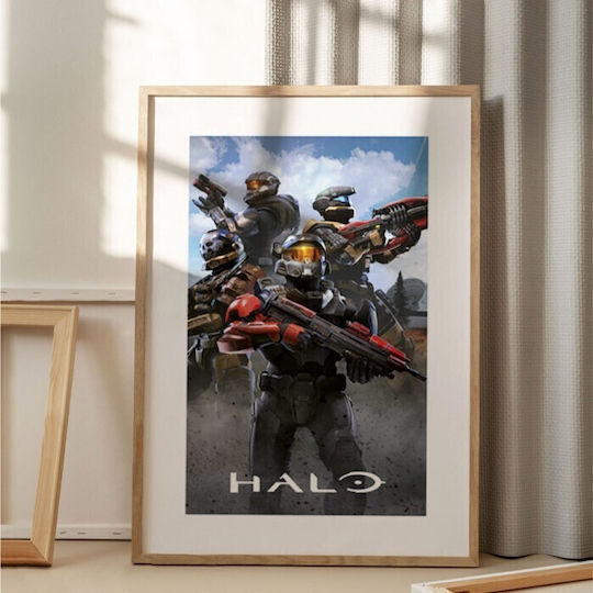 Walls Halo Infinite Characters Frame Wooden natural frame 15x20cm