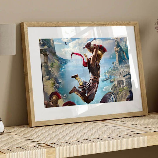 Walls Assassin's Creed Odyssey 1 Frame Wooden natural frame 20x30cm