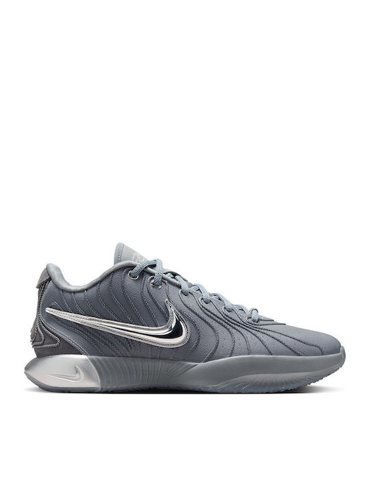LeBron XXI Low Basketball Shoes Cool Grey / Metallic Silver / Iron Grey