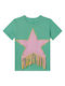 Stella McCartney Kinder-T-Shirt Grün