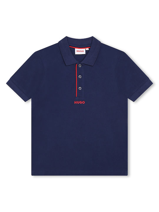 Hugo Boss Kids' Polo Short Sleeve Navy Blue