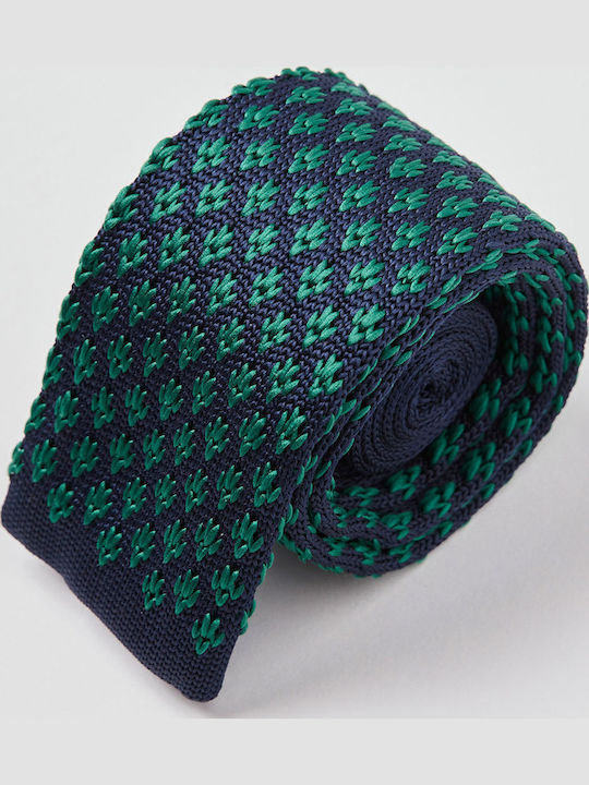 Aristoteli Bitsiani Men's Tie Knitted Printed in Blue Color