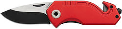 Σουγιας Albainox Black Penknife Drilled Screw 5.70cm Red 18853