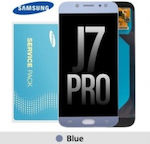 Samsung J730f Galaxy J7 2017 Lcd + Touch Silber Blau Original Service Pack