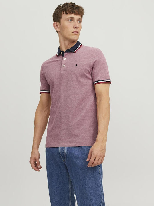 Jack & Jones Men's Short Sleeve Blouse Polo RED