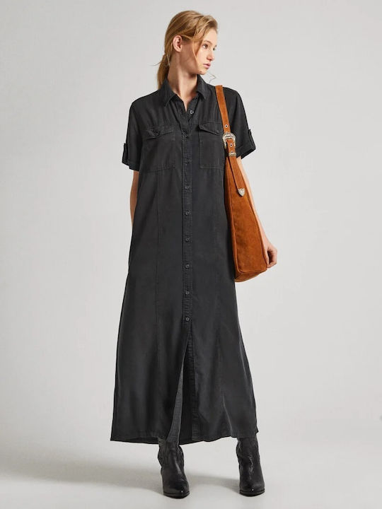 Pepe Jeans Dress Καλοκαιρινό Maxi Σεμιζιέ Φόρεμ...