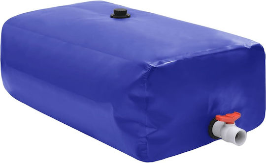 vidaXL Vertical Cylindrical Plastic Storage Tank 100lt for Water / Petroleum Blue