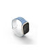 Uniq Ιμάντας Revix Evo Apple Watch Series 1 2 3 4 5 6 7 8 9 Se Se2 38 40 41mm Αντιστρεψιμος Μαγνητικός Μπλε-λευκός/σκόνη Μπλε-λευκός