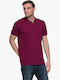 Polo Bluză cu mânecă scurtă Burgundy