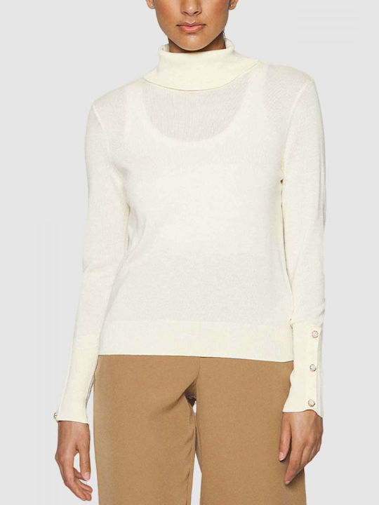 Vero Moda Women's Pullover Turtleneck Beige