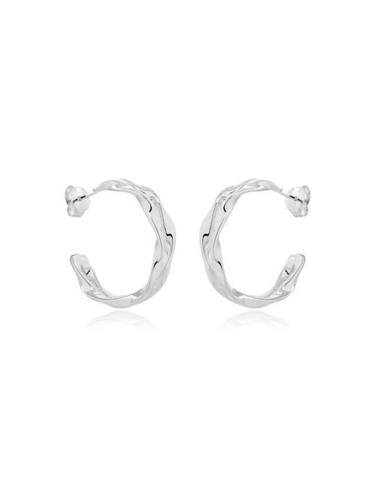 Jools Earrings Hoops from Silver with Stones