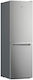 Whirlpool Fridge-Freezer 335lt NoFrost H191.2xW59.6xD67.8cm Inox W7X 82I OX