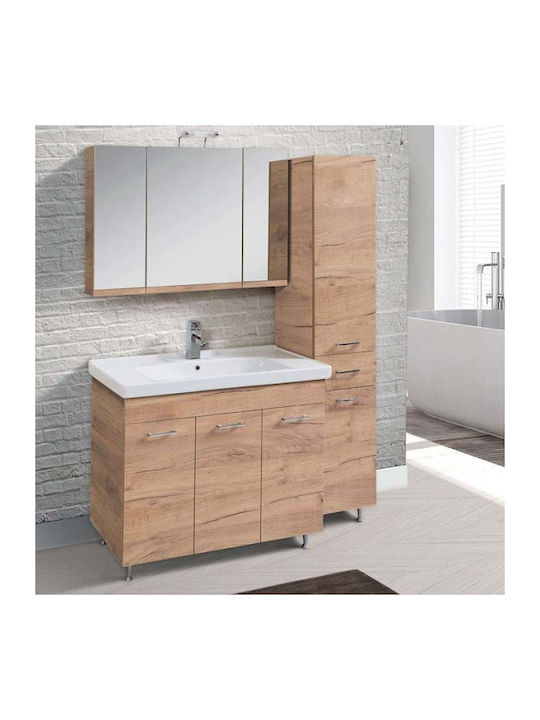 Mabo Apia 60 Badezimmerspiegel aus MDF mit Länge 60cm Weiß