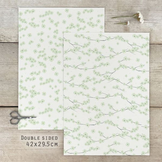 Synchronia Wrapping Paper for Gift Green 29.5cm.