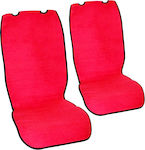 Autoline Car Seat Cushion 2pcs Towel Red